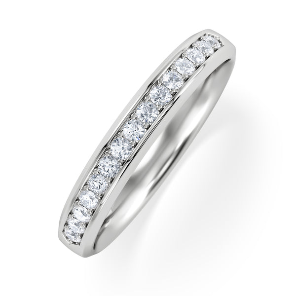 Lab Diamond Heritage Half Eternity Ring 0.30ct H/SI in 925 Silver